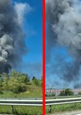 Tekirdağ’da Fabrikada Yangın: Dumanlar Heryerden Görüldü