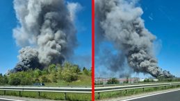 Tekirdağ’da Fabrikada Yangın: Dumanlar Heryerden Görüldü