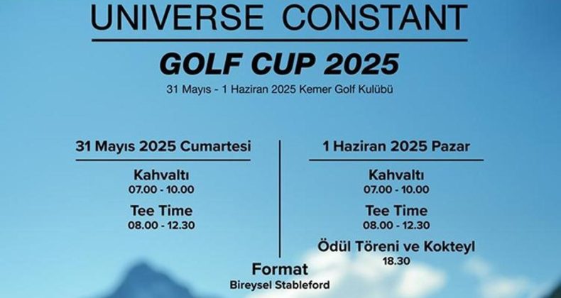 Universe Constant Golf Cup, Kemer Country Club’da Başlıyor