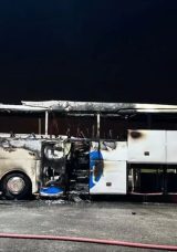Yolcu Otobüsü Alev Alev Yandı! Facia Son Anda Önledi