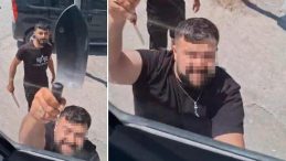 'Yol Verme' Tartışmasında TIR'ın Camlarını Satırla Kırdı