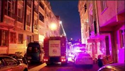 5 Katlı Binada Korkutan Yangın