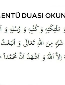 Amentü Duası: Okunuşu ve Anlamı