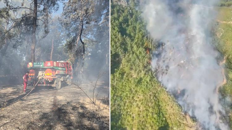 Antalya'nın iki ilçesinde orman yangını! Müdahale ediliyor