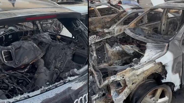 Ataşehir'deki Sanayi Sitesinde Yangın Paniği! Araçlar Kül Oldu
