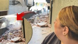 Avcılar’da Korku Dolu Anlar: Beton Blok Röportaj Sırasında Düştü