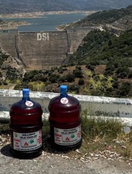 Aydın'da Orman Yangınlarına Karşı Yol Kenarlarına 1000 Damacana Su Yerleştirildi