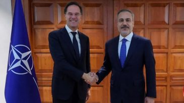 Bakan Fidan, NATO Genel Sekreteri Rutte ile Görüştü