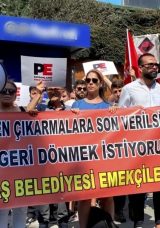 Beşiktaş İşçileri Belediye Önünde Süresiz Oturma Eyleminde