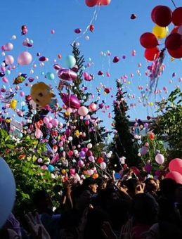 Binlerce Balon Minik Elif Azra İçin Gökyüzüne Bırakıldı