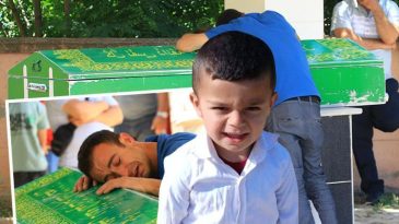 Bu Acının Tarifi Yok: 3 Yaşındaki Oğlunun Tabutuna Sarılıp G&ouml;zyaşlarına Boğuldu
