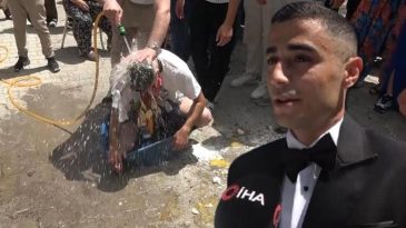 Bursa'da damadın başına gelmeyen kalmadı! Y&uuml;zyıllardır s&uuml;regelen gelenekler uygulandı