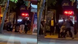 Bursa’da Tartıştıkları Kişiyi Tekme Tokat Darp Ettiler! Olay Anı Kameralarda