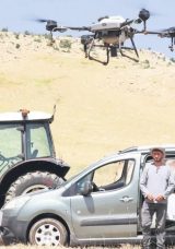 Çekirge İstilasıyla Dronla Mücadele Edildi