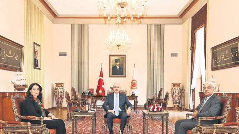 DEM Parti’den Kurtulmuş’a ‘Terörsüz Türkiye’ ziyareti