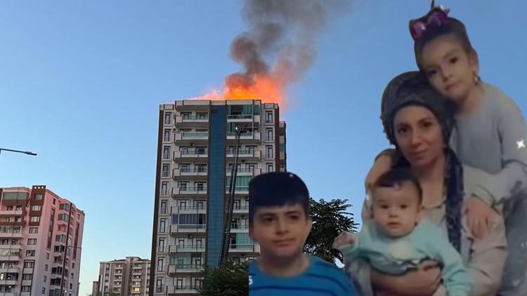 Diyarbakır’daki Yangında Anne ve Üç Çocuğu Hayatını Kaybetti! Apartman Sakinleri Olayı Değerlendirdi