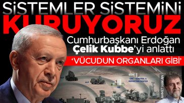 Erdoğan, Lahey d&ouml;n&uuml;ş&uuml; u&ccedil;akta gazetecilere konuştu: Sistemler sistemi &Ccedil;elik Kubbe&rsquo;yi inşa ediyoruz