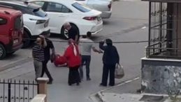 Eşi tarafından bıçakla rehin alınan kadın böyle kurtarıldı, o anlar saniye saniye kamerada