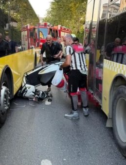 Eyüpsultan’da İki İETT Otobüsü Kaza Yaptı