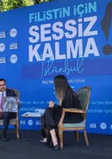 Filistin İçin Sessiz Kalma Ortak Canlı Yayını İstanbul Sultanahmet’te Başladı