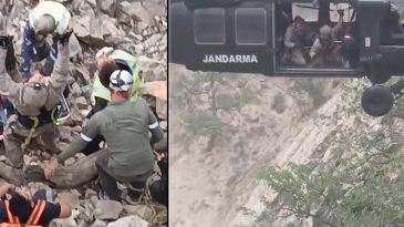 Gabar Dağı’nda Düşen Personel Askeri Helikopterle Kurtarıldı