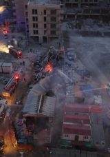 Hatay'da İş&ccedil;ilerin Kaldığı Prefabrik Yatakhanede Yangın &Ccedil;ıktı