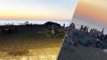 Hatay'da denize atlayan vatandaş kayalıklara &ccedil;akıldı