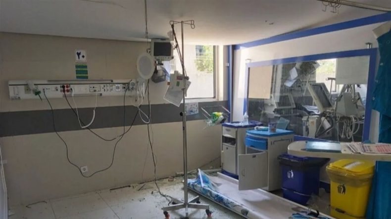 İşgalci İsrail İran’da Hastane Bombalamaya Başladı: Kirmanşah’ta Tedavi Gören Siviller Hedef Alındı