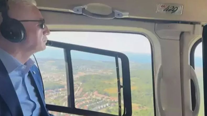 İstanbul Valisi Davut Gül, Bayram Trafiğini Havadadan İnceledi