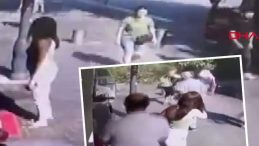 İzmir Valiliği önünde vatandaşlar ölümden döndü! O anlar kamerada: Büyük bir gürültüyle devrildi, çevredekiler kaçıştı