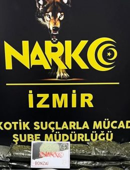 İzmir’de 126 Kilo Bonzai Ele Geçirildi