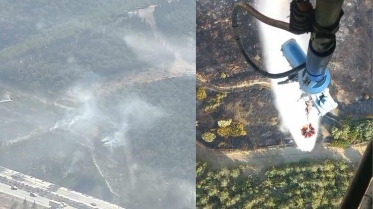 İzmir’de Orman Yangını paniği