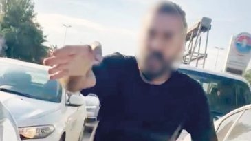Kadın Sürücüye Saldırı