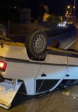 Kartal’da Kontrolden Çıkan Otomobil Takla Attı: 2 Yaralı