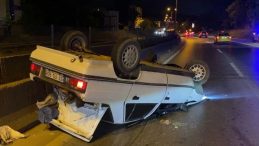 Kartal’da Kontrolden Çıkan Otomobil Takla Attı: 2 Yaralı