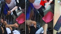 ‘Kemiklerinizi kırarım’ diyerek saldırdı! 2 çocuğu markette darbetti
