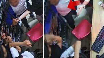 ‘Kemiklerinizi kırarım’ diyerek saldırdı! 2 çocuğu markette darbetti