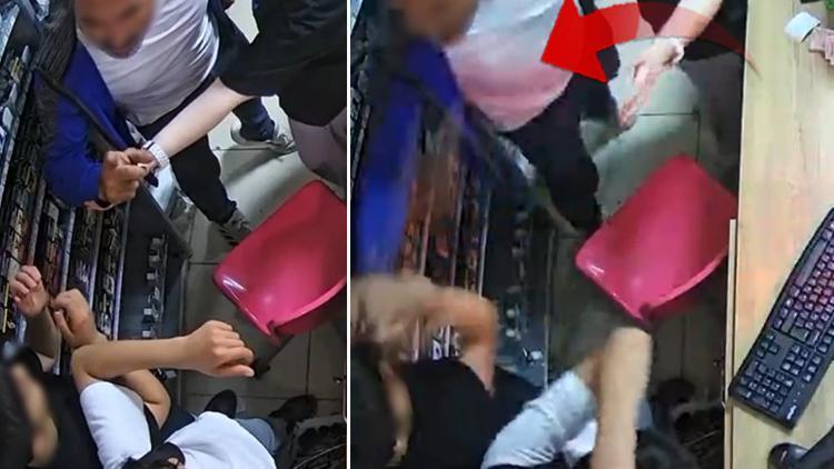 ‘Kemiklerinizi kırarım’ diyerek saldırdı! 2 çocuğu markette darbetti