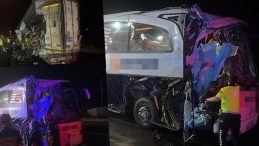 Korkunç kaza! Yolcu otobüsü TIR’a arkadan çarptı: Çok sayıda yaralı