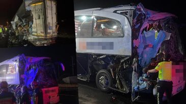 Korkunç kaza! Yolcu otobüsü TIR’a arkadan çarptı: Çok sayıda yaralı