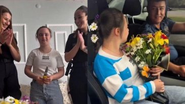 Lösemi Tedavisi Gören Babadan Down Sendromlu Kızına Neşeli Sürpriz