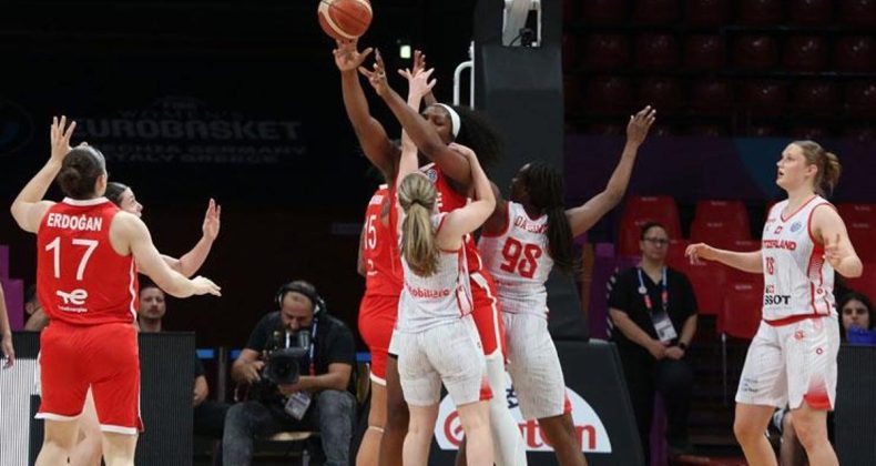 A Milli Kadın Basketbol Takımı, Avrupa Şampiyonası’nda İsviçre’yi farklı mağlup etti