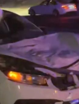 Otomobil Yola Çıkan İneğe Çarptı: 3 Yaralı