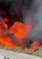 Palet Üretim Tesisinde Korkutucu Yangın