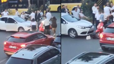 Sarıyer’de Park Kavgası! Kadın Sürücüler Arasında Arbede
