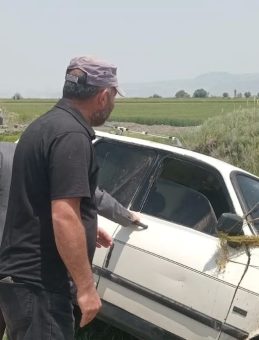 Satın aldığı koyunu evine götürürken sulama kanalına uçtu: 1 ölü