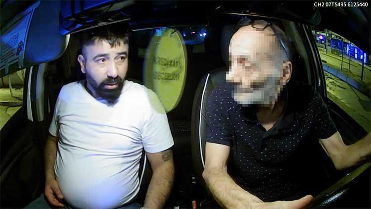 Şoföre saldırıp taksiyi gasbetti… 9 kilometre sonra kaza yapınca yakalandı