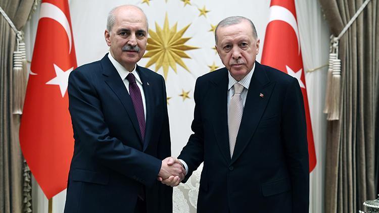 Son dakika haberi… Cumhurbaşkanı Erdoğan Numan Kurtulmuş’u kabul etti