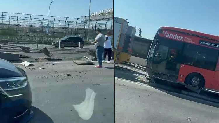 Son Dakika: Haliç Köprüsü’nde Metrobüs Kazası Meydana Geldi