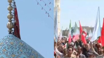 Son Dakika | İran, İsrail’e karşı yeni bir adım mı atıyor? Kırmızı intikam bayrağını dalgalandırdılar!
